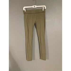 Aerie Pull On Green Leggings Size Small